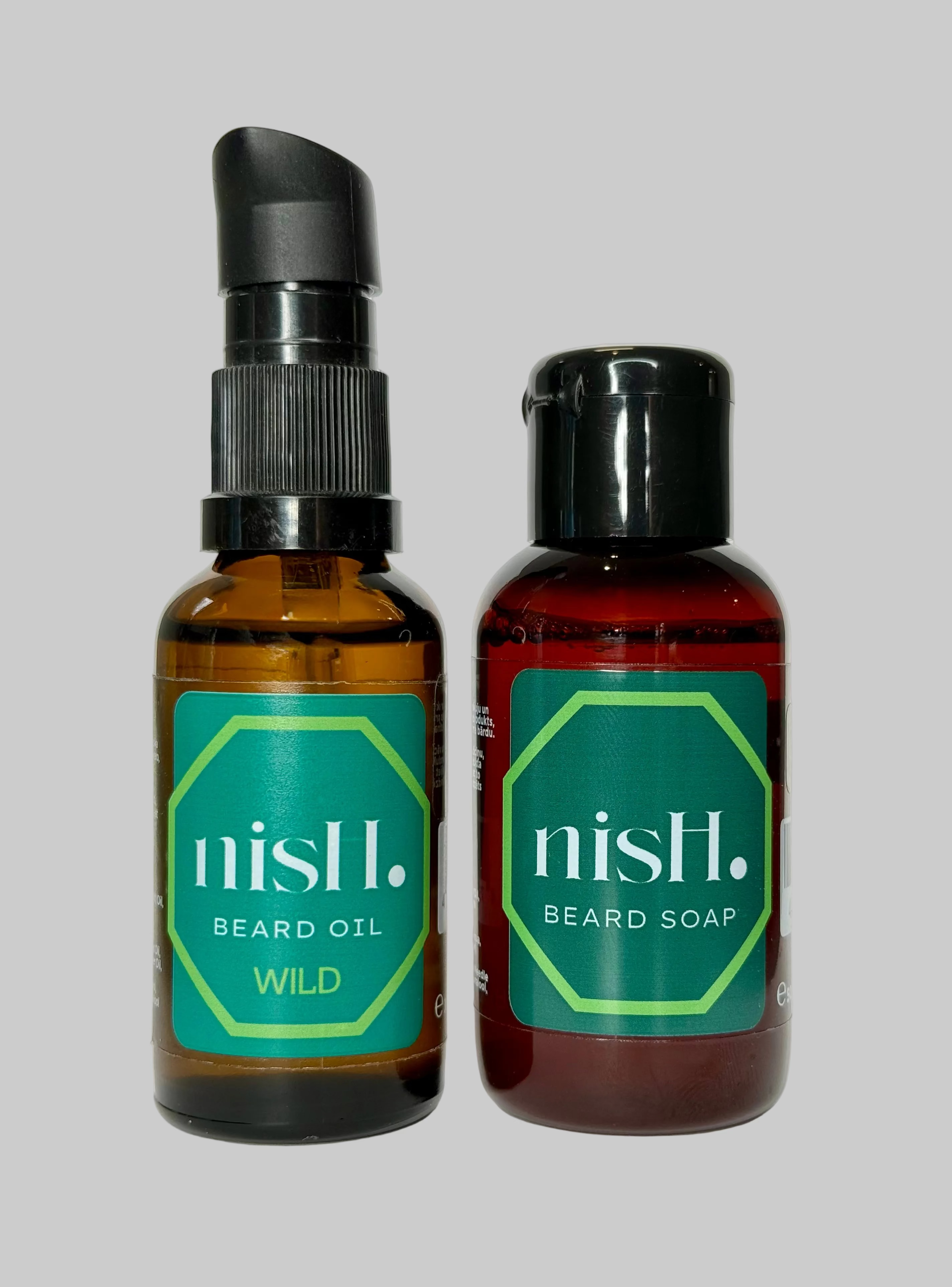 nisH. - BEARD OIL WILD + BEARD SOAP