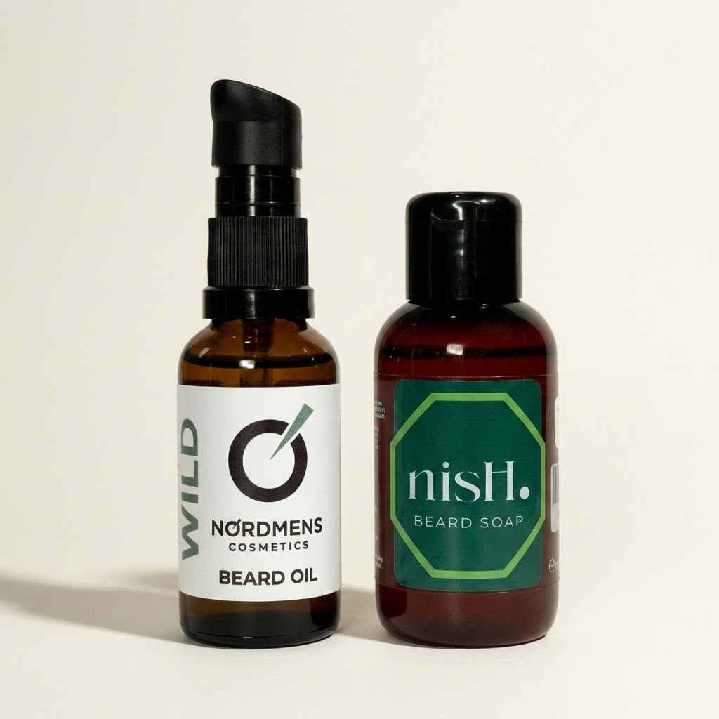 nisH. - BEARD OIL WILD + BEARD SOAP